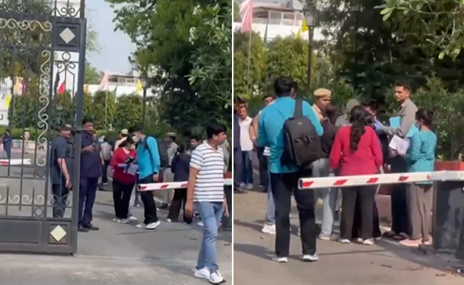 Security scare at Delhi Assembly as car driven by masked man breaks through iron gate